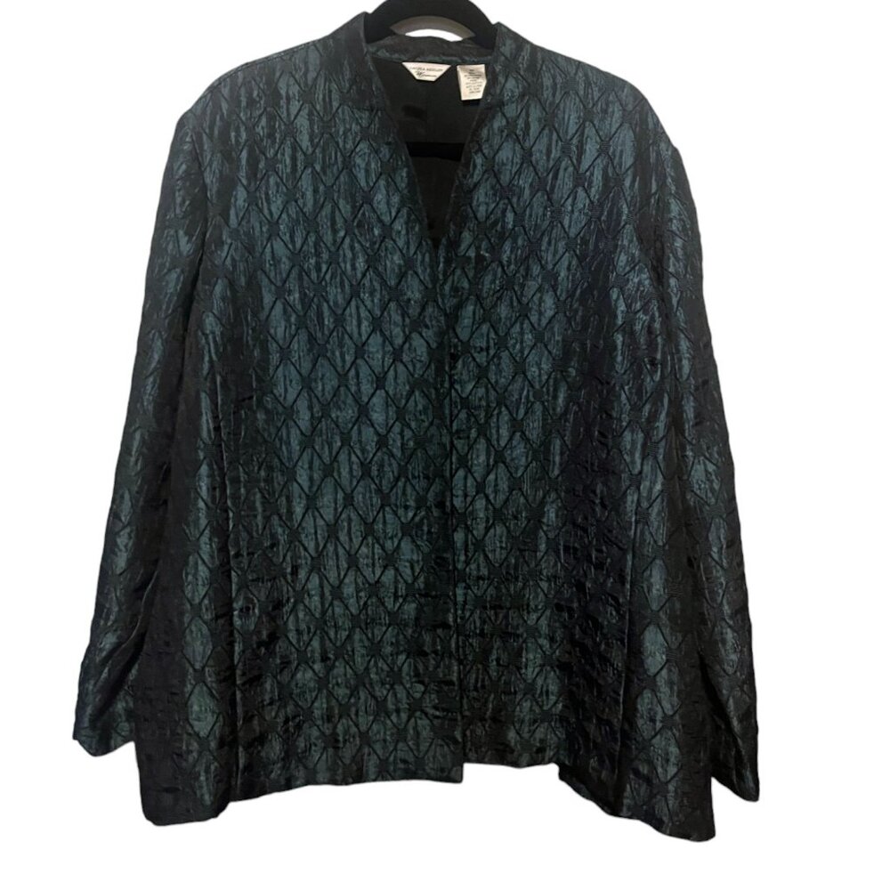 Laura Ashley | Jacquard Blazer | 2X
